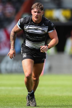 Hull FC 'den Denive Balmforth, Betfred Süper Lig maçı sırasında Hull FC, Wigan Warriors' a karşı MKM Stadyumu, Hull, Birleşik Krallık, 20 Temmuz 2024