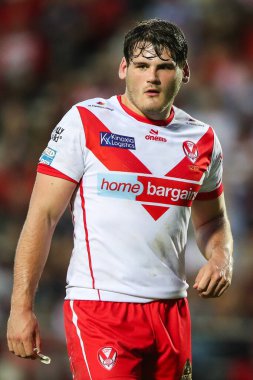 St. Helens 'den Noah Stephens, 18. Betfred Süper Lig karşılaşmasında St Helens' e karşı Wicked Stadyumu, St Helens, Birleşik Krallık, 19 Temmuz 2024