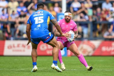 Hull KR 'dan Elliot Minchella, 18. Betfred Süper Lig karşılaşmasında Leeds Rhinos' a karşı Hull KR maçı sırasında Headingley Stadyumu, Leeds, İngiltere, 20 Temmuz 2024