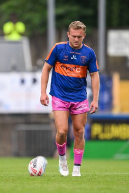 Hull KR 'dan Jez Litten, 20 Temmuz 2024' te Headingley Stadyumu, Leeds, İngiltere 'de oynanan 18. Betfred Süper Lig karşılaşması öncesinde ısınma turunda Leeds Gergedan Hull KR' a karşı.