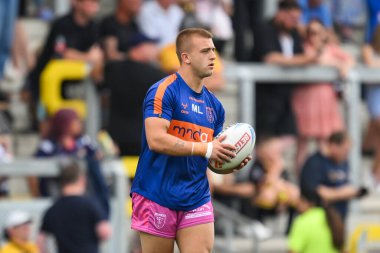 Hull KR 'dan Mikey Lewis, 20 Temmuz 2024' te Headingley Stadyumu 'nda oynanan 18. Betfred Süper Lig karşılaşması öncesinde oynanan karşılaşmada Leeds Gergedan Hull KR' a karşı.