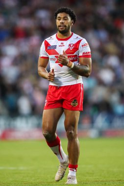 St. Helens 'den Waqa Blake, 18. Betfred Süper Lig karşılaşmasında St Helens' e karşı Wicked Stadyumu, St Helens, Birleşik Krallık, 19 Temmuz 2024