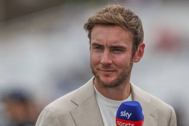 Stuart Broad, Rothesay Test Maçı 'nda İngiltere, Batı Hint Adaları' na karşı Trent Bridge, Nottingham, İngiltere, 20 Temmuz 2024