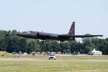 Birleşik Devletler Hava Kuvvetleri Lockheed U-2 99. keşif filosundan Royal International Air Tattoo 2024 sırasında RAF Fairford, Cirencester, Birleşik Krallık, 19 Temmuz 2024