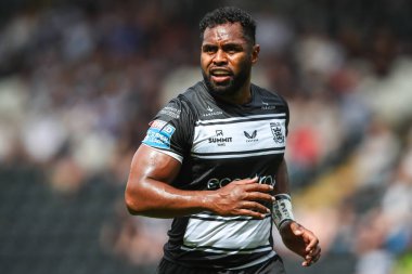 Hull FC 'den Kral Vuniyayawa Betfred Süper Ligi karşılaşmasında Hull FC, Wigan Warriors' a karşı MKM Stadyumu, Hull, Birleşik Krallık, 20 Temmuz 2024