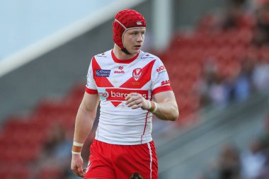 St. Helens 'ten Jonny Vaughan, 18. Betfred Süper Lig karşılaşmasında St Helens' e karşı Wicked Stadyumu, St Helens, Birleşik Krallık, 19 Temmuz 2024