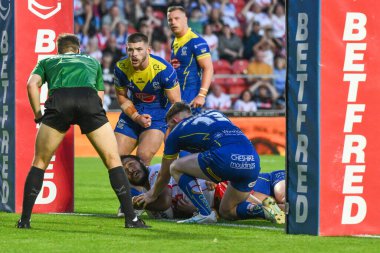 St. Helens 'ten Agnatius Paasi, 19 Temmuz 2024' te St. Helens - Wicked Stadyumu, St Helens - Warrington Wolves maçında oynanan Betfred Süper Lig 18.