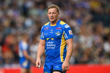 Leeds Rhinos takımından Lachlan Miller 18. Betfred Süper Lig karşılaşmasında Leeds Rhinos 'a karşı Hull KR, Headingley Stadyumu, Leeds, İngiltere, 20 Temmuz 2024