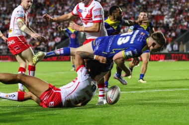 Warrington Wolves takımından Matty Nicholson 19 Temmuz 2024 'te St Helens vs Warrington Wolves' a karşı oynadığı Betfred Süper Lig karşılaşmasında 10-20 'lik skora ulaştı.