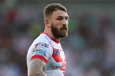 St. Helens 'den Daryl Clark, 18. Betfred Süper Lig karşılaşmasında St Helens' e karşı Wicked Stadyumu, St Helens, Birleşik Krallık, 19 Temmuz 2024