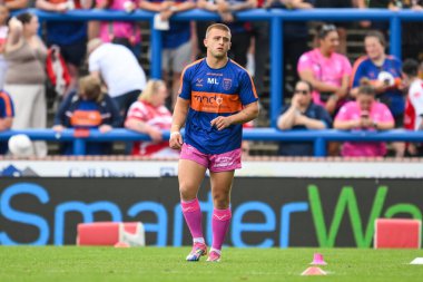 Hull KR 'dan Mikey Lewis, 20 Temmuz 2024' te Headingley Stadyumu 'nda oynanan 18. Betfred Süper Lig karşılaşması öncesinde oynanan karşılaşmada Leeds Gergedan Hull KR' a karşı.