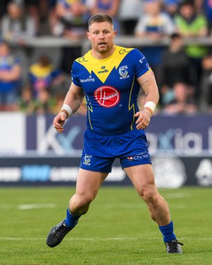 Warrington Wolves takımından Luke Yates, 18. Betfred Süper Lig karşılaşmasında St Helens 'e karşı Wicked Stadyumu, St Helens, Birleşik Krallık, 19 Temmuz 2024