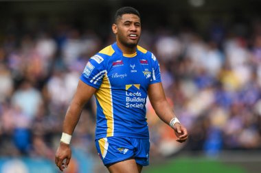 Leeds Rhinos takımından David Fusitua 18. Betfred Süper Lig karşılaşmasında Leeds Rhinos 'a karşı Hull KR, Headingley Stadyumu, Leeds, İngiltere, 20 Temmuz 2024