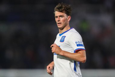 Rangers 'dan Cole McKinnon, Birmingham City' nin 24 Temmuz 2024 'te St Andrews, Birmingham, İngiltere' de Rangers 'a karşı oynadığı ön sezon dostluk maçı sırasında