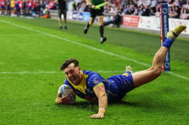 Warrington Wolves takımından Matty Ashton 26 Temmuz 2024 'te İngiltere' nin Wigan Stadyumu 'nda oynanan 19. Wigan Warriors - Warrington Wolves maçında skoru 4-28' e çıkardı.