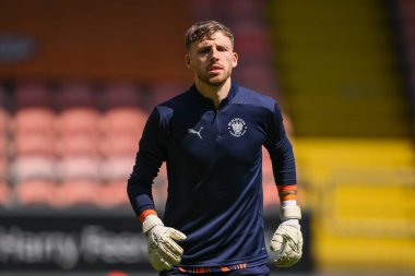 Blackpool 'dan Daniel Grimshaw sezon öncesi hazırlık maçında Blackpool ile Sunderland arasında Bloomfield Road, Blackpool, Birleşik Krallık' ta 27 Temmuz 2024 'te oynanacak.