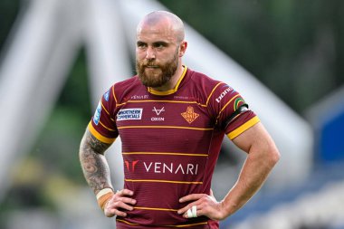 Huddersfield Giants 'tan Jake Bibby 19. Huddersfield Giants - Leeds Rhinos maçında John Smith Stadyumu, Huddersfield, Birleşik Krallık' ta 25 Temmuz 2024