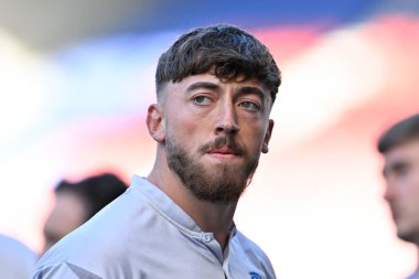 Warrington Wolves takımından Matty Ashton, 26 Temmuz 2024 'te İngiltere' nin Wigan Stadyumu 'nda oynanan 19.