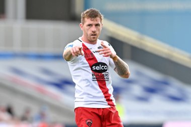 Salford Red Devils takımından Marc Sneyd, Salford Community Stadyumu 'nda oynanan Salford Red Devils - Castleford Tigers maçında 27 Temmuz 2024 tarihinde oynanan Betfred Süper Lig 19.