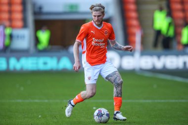 Hayden Coulson of Blackpool during the Pre-season friendly match Blackpool vs Sunderland at Bloomfield Road, Blackpool, United Kingdom, 27th July 2024 clipart