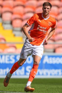 Blackpool 'dan Jake Beesley sezon öncesi dostluk maçı sırasında Blackpool Sunderland' a karşı Bloomfield Road, Blackpool, Birleşik Krallık, 27 Temmuz 2024
