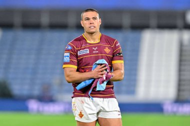 Huddersfield Giants 'dan Tui Lolohea Betfred Süper Lig 19. Raundda Huddersfield Giants - Leeds Rhinos maçında John Smith Stadyumu, Huddersfield, Birleşik Krallık, 25 Temmuz 2024