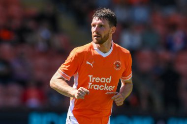 Blackpool 'dan James Husband sezon öncesi dostluk maçı sırasında Blackpool Sunderland' a karşı Bloomfield Road, Blackpool, Birleşik Krallık, 27 Temmuz 2024