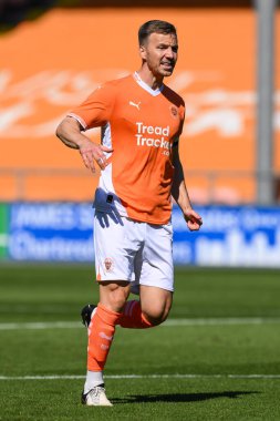 Blackpool 'dan Jaden Jones sezon öncesi dostluk maçı sırasında Blackpool Sunderland' a karşı Bloomfield Road, Blackpool, Birleşik Krallık, 27 Temmuz 2024