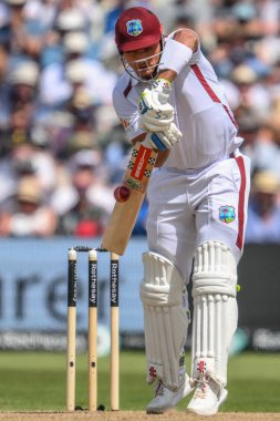 Batı Hint Adaları 'ndan Joshua Da Silva, İngiltere' nin Edgbaston, Birmingham, Birleşik Krallık 'ta oynadığı 3. Rothesay Test Maçı' nda 3.