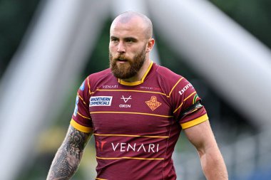 Huddersfield Giants 'tan Jake Bibby 19. Huddersfield Giants - Leeds Rhinos maçında John Smith Stadyumu, Huddersfield, Birleşik Krallık' ta 25 Temmuz 2024