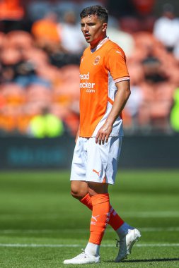 Blackpool 'dan Albie Morgan sezon öncesi dostluk maçı sırasında Blackpool - Sunderland Bloomfield Road, Blackpool, Birleşik Krallık' ta, 27 Temmuz 2024