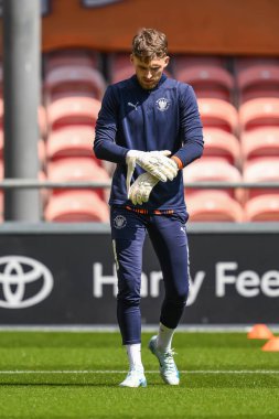 Blackpool 'dan Daniel Grimshaw sezon öncesi hazırlık maçında Blackpool ile Sunderland arasında Bloomfield Road, Blackpool, Birleşik Krallık' ta 27 Temmuz 2024 'te oynanacak.