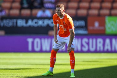 Blackpool 'dan Sonny Carey, Blackpool' a karşı Blackpool-Sunderland maçı sırasında, Bloomfield Road, Blackpool, İngiltere, 27 Temmuz 2024
