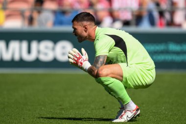 Blackpool 'dan Richard O' Donnell sezon öncesi dostluk maçı sırasında Blackpool Sunderland 'a karşı Bloomfield Road, Blackpool, Birleşik Krallık, 27 Temmuz 2024