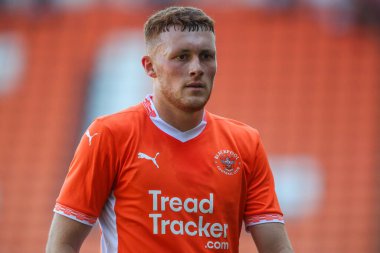 Blackpool 'dan Sonny Carey, Blackpool' a karşı Blackpool-Sunderland maçı sırasında, Bloomfield Road, Blackpool, İngiltere, 27 Temmuz 2024