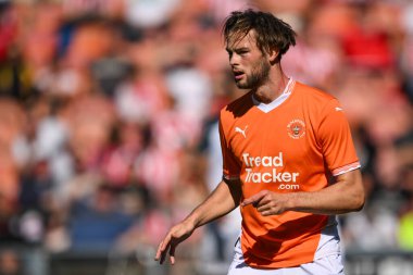 Blackpool 'dan Dan Sassi sezon öncesi dostluk maçı sırasında Blackpool - Sunderland Bloomfield Road, Blackpool, Birleşik Krallık' ta, 27 Temmuz 2024