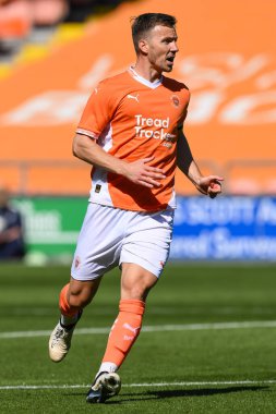 Blackpool 'dan Jaden Jones sezon öncesi dostluk maçı sırasında Blackpool Sunderland' a karşı Bloomfield Road, Blackpool, Birleşik Krallık, 27 Temmuz 2024