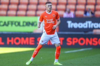 Blackpool 'dan Sonny Carey, Blackpool' a karşı Blackpool-Sunderland maçı sırasında, Bloomfield Road, Blackpool, İngiltere, 27 Temmuz 2024