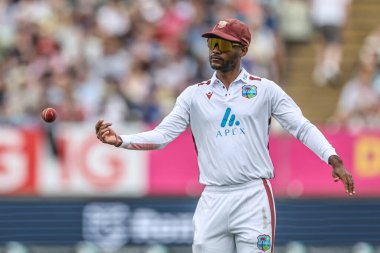 Kraigg Brathwaite of West Indies during Day Two of the Rothesay Test match England vs West Indies at Edgbaston, Birmingham, United Kingdom, 27th July 2024