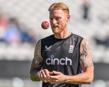 İngiltere 'den Ben Stokes, İngiltere' nin Edgbaston, Birmingham, Birleşik Krallık 'ta oynadığı 3. Rothesay Test Maçı 3.