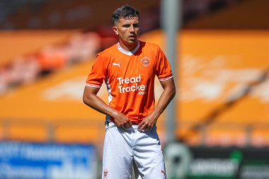 Blackpool 'dan Albie Morgan sezon öncesi dostluk maçı sırasında Blackpool - Sunderland Bloomfield Road, Blackpool, Birleşik Krallık' ta, 27 Temmuz 2024