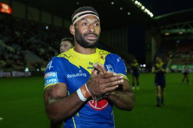 Warrington Wolves takımından Rodrick Tai, 26 Temmuz 2024 'te İngiltere' nin Wigan Stadyumu 'nda oynanan 19.
