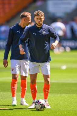 Blackpool 'dan Matthew Pennington, sezon öncesi hazırlık maçında Blackpool ile Sunderland arasında Bloomfield Road, Blackpool, Birleşik Krallık' ta, 27 Temmuz 2024 'te oynanacak.