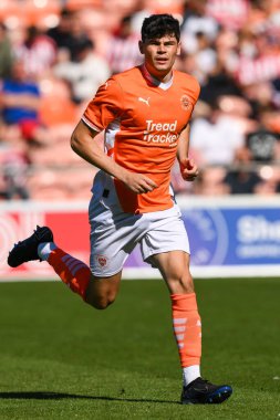 Alex Lankshear, Blackpoolin 'in 27 Temmuz 202' de Bloomfield Road, Blackpool, İngiltere 'de oynanan Blackpool-Sunderland maçında oynadığı sezon öncesi dostluk maçını izledi.