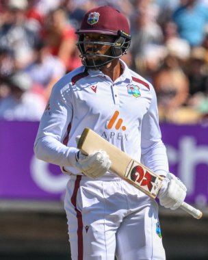 Mikyle Louis of West Indies during the 3rd Rothesay Test Match Day 3 England vs West Indies at Edgbaston, Birmingham, United Kingdom, 28th July 2024