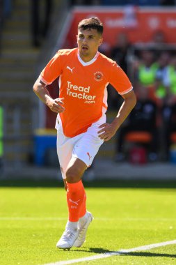 Blackpool 'dan Albie Morgan sezon öncesi dostluk maçı sırasında Blackpool - Sunderland Bloomfield Road, Blackpool, Birleşik Krallık' ta, 27 Temmuz 2024