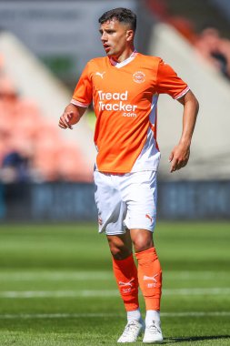 Blackpool 'dan Albie Morgan sezon öncesi dostluk maçı sırasında Blackpool - Sunderland Bloomfield Road, Blackpool, Birleşik Krallık' ta, 27 Temmuz 2024