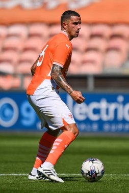 Blackpool 'dan Oliver Norburn 27 Temmuz 2024' te Bloomfield Road, Blackpool, İngiltere 'de oynanan Blackpool-Sunderland maçında