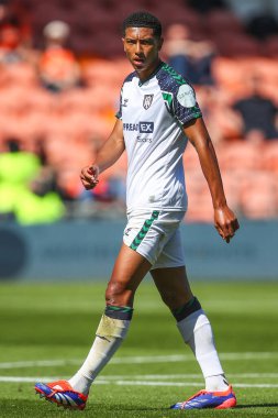 Sunderland 'dan Jobe Bellingham sezon öncesi dostluk maçı sırasında Blackpool Sunderland' a karşı Bloomfield Road, Blackpool, Birleşik Krallık, 27 Temmuz 2024