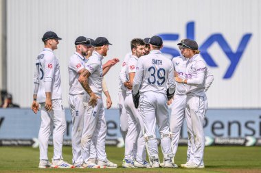 İngiltere Mark Wood, İngiltere 'nin Edgbaston, Birmingham, Birleşik Krallık' ta oynanan 3. Rothesay Test Maçı 'nda Batı Hint Adaları' na karşı oynadığı 3.